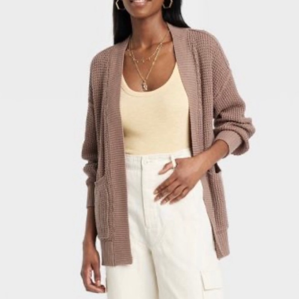 Universal Thread Brown Open Front Cardigan
